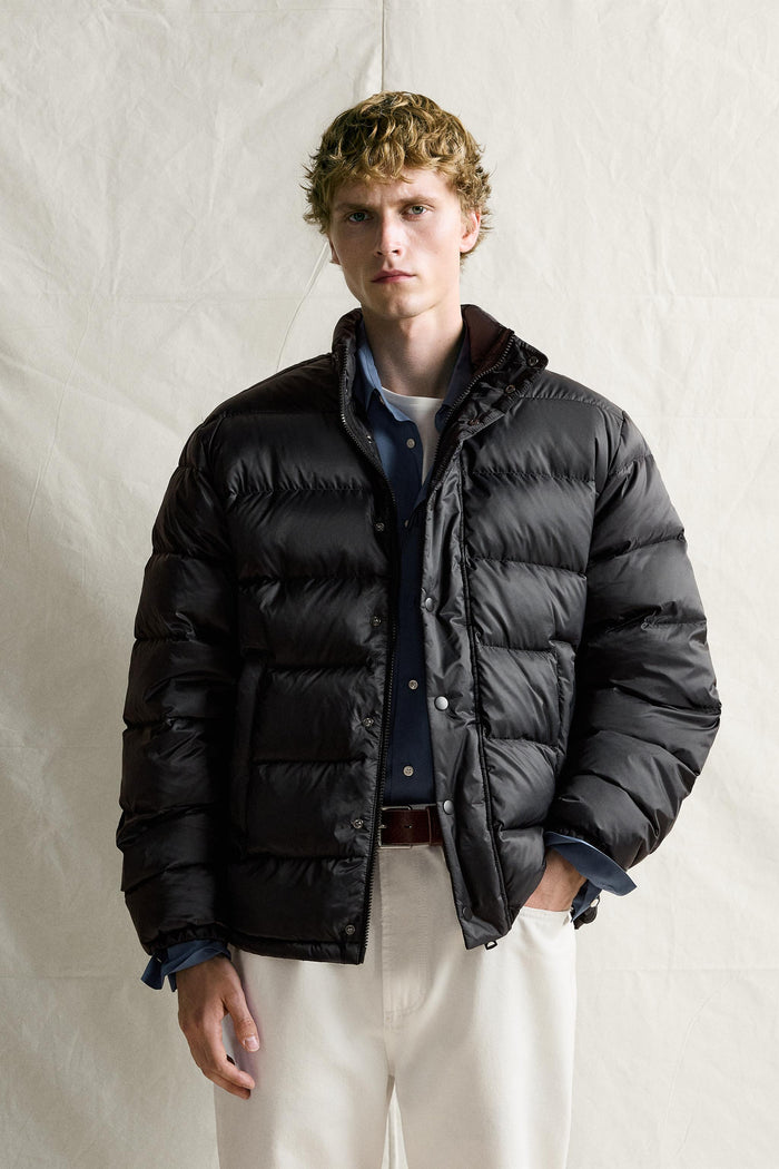 FEATHER WATER-REPELLENT JACKET - Black