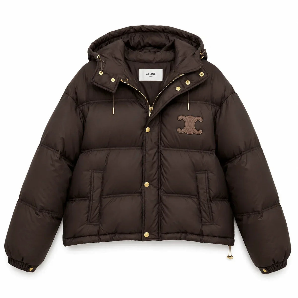 SABLE Detachable-Hood Puffer - Brown