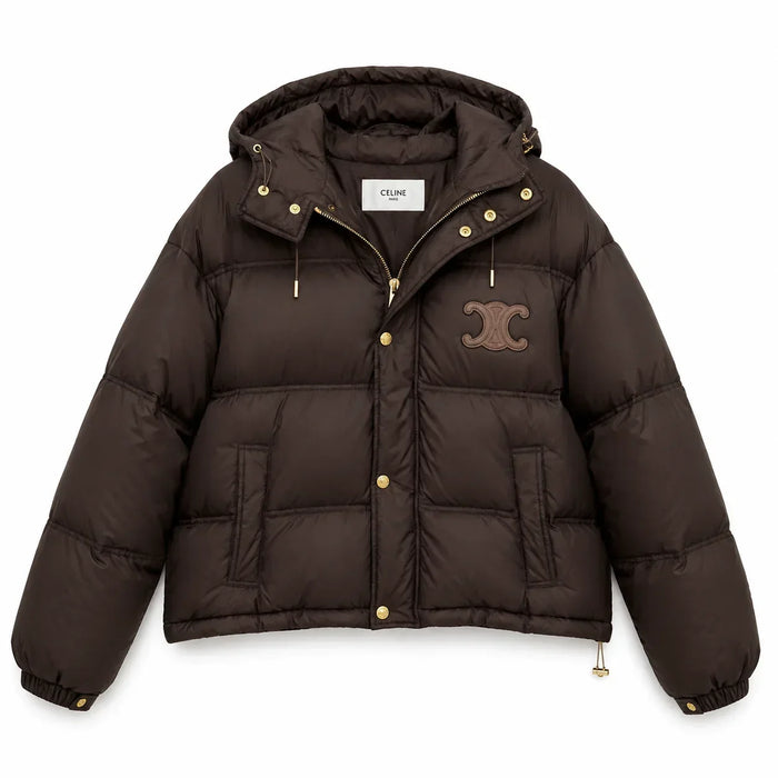 SABLE Detachable-Hood Puffer - Brown