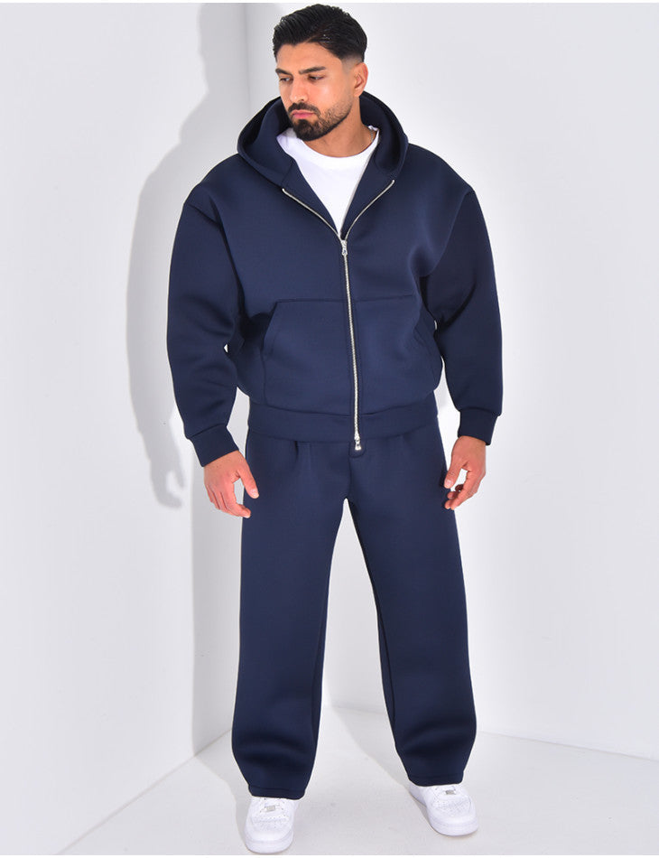 Hooded zip jacket and pants set